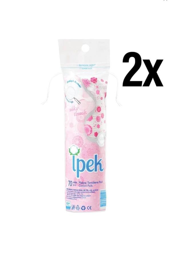 İpek Makyaj Temizleme Pedi 70'li 2 Paket 140 Adet