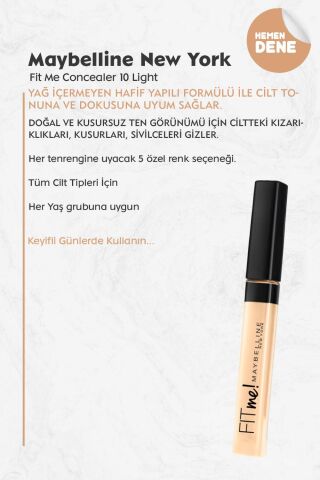 Maybelline New York Fit Me Concealer 10 Light