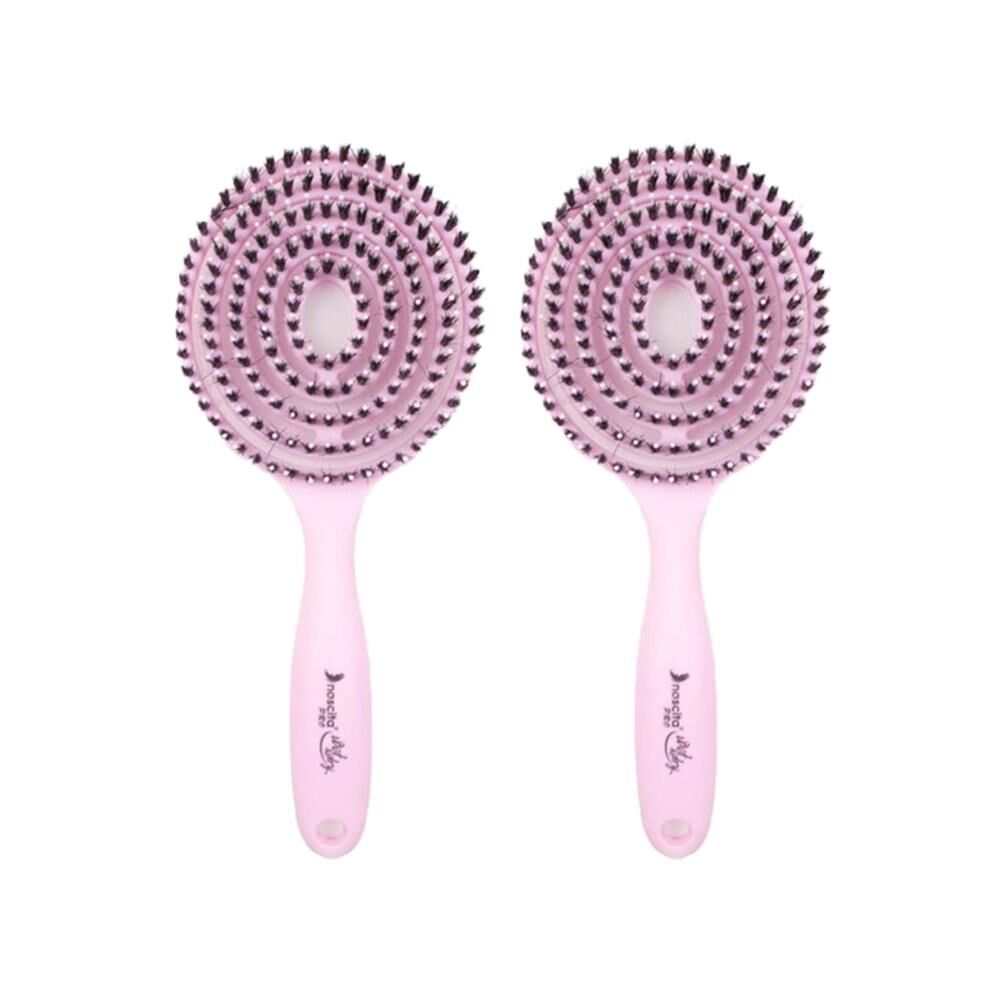Nascita Üç Boyutlu Saç Fırçası Pudra Pembe x 2