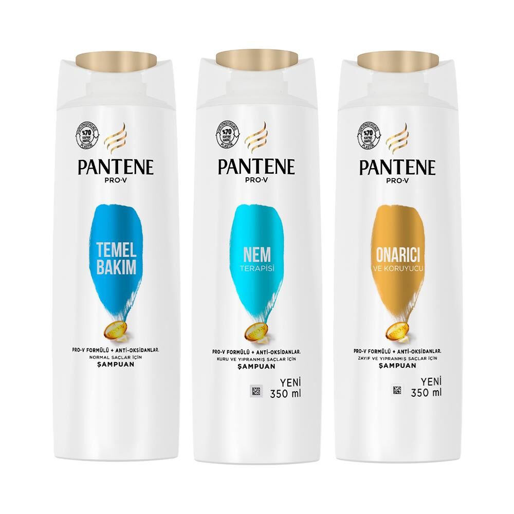 Pantene Şampuan Pro-V Temel Bakım, Nem Terapisi ve Onarıcı