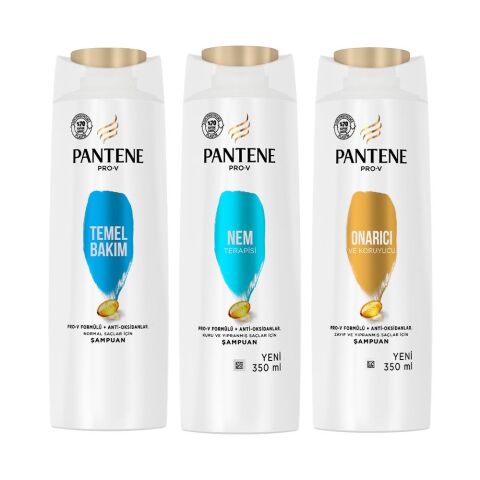 Pantene Şampuan Pro-V Temel Bakım, Nem Terapisi ve Onarıcı