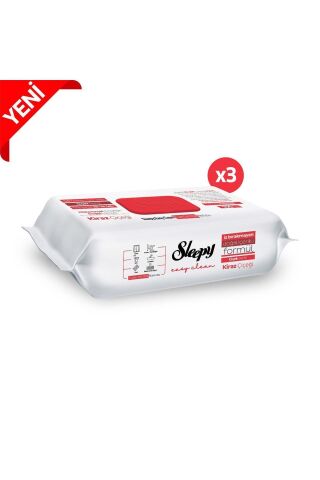 Sleepy Easy Clean Kiraz Çiçeği Yüzey Temizlik Havlusu 100' lü X 3