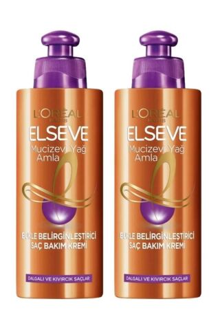 Elseve L'oréal Paris Amla Bukle Belirginleştirici Saç Bakım Kremi 2 Adet