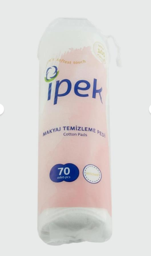 İpek Makyaj Temizleme Pedi 70'li 5 PAKET