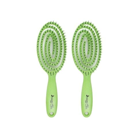 Nascita Üç Boyutlu Flexible Saç Fırçası Yeşil x 2