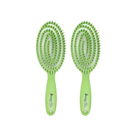 Nascita Üç Boyutlu Flexible Saç Fırçası Yeşil x 2