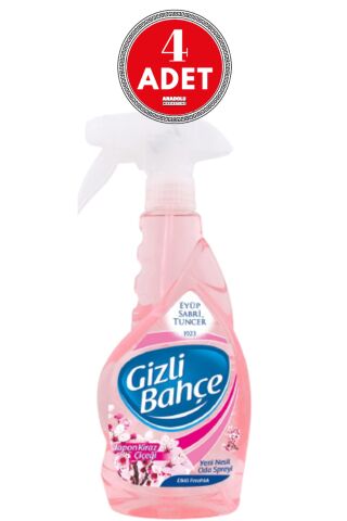Eyüp Sabri Tuncer Gizli Bahçe Oda Kokusu Japon Kiraz Çiçeği 500 ml x 4 Adet
