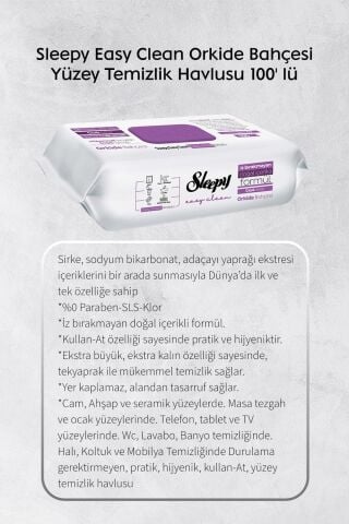 Sleepy Mega Tanışma Paketi 100'Lü Yüzey Temizlik Havluları