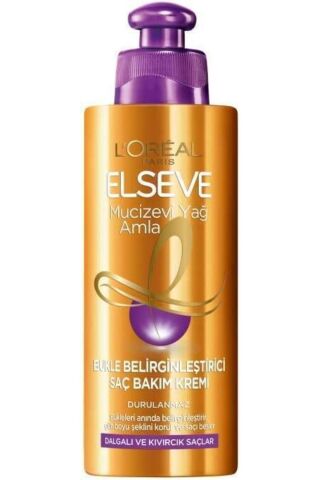 Elseve L'oréal Paris Mucizevi Amla Yağı Bukle Belirginleştirici Saç Bakım Kremi