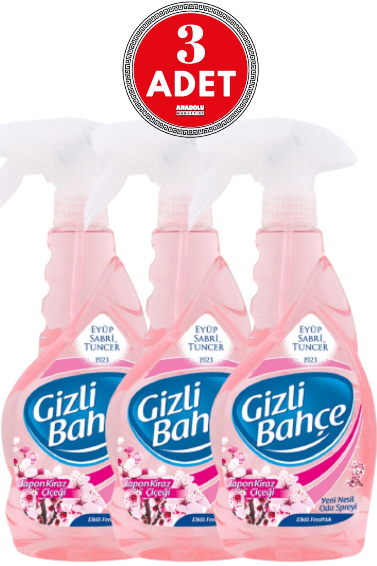 Eyüp Sabri Tuncer Gizli Bahçe Oda Kokusu Japon Kiraz Çiçeği 500 ml x 3 Adet