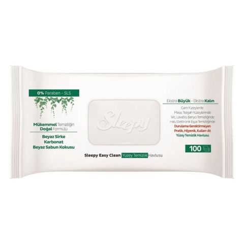 Sleepy Easy Clean Yüzey Temizlik Havlusu 100 Yaprak