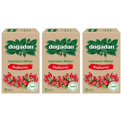 Doğadan Kuşburnu Çayı x 3 Adet