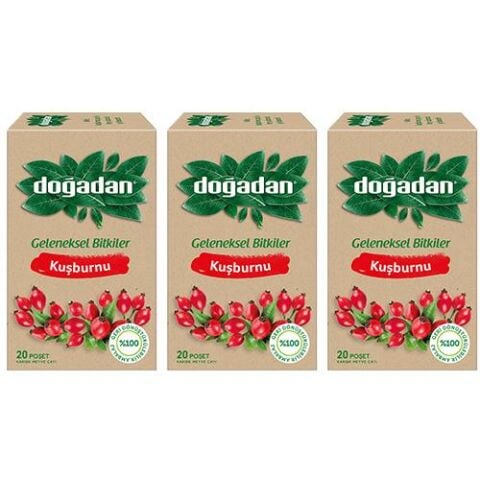 Doğadan Kuşburnu Çayı x 3 Adet