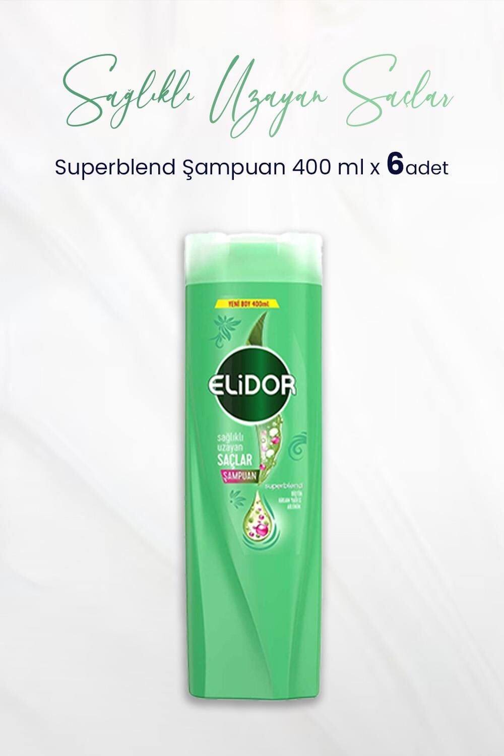 Elidor Superblend Şampuan Sağlıklı Uzayan Saçlar 400 ml x 6 Adet