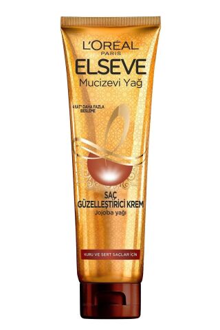 Elseve L'oréal Paris Mucizevi Yağ Saç Güzelleştirici Krem 150 ml - Kuru Ve Sert Saçlar 13727