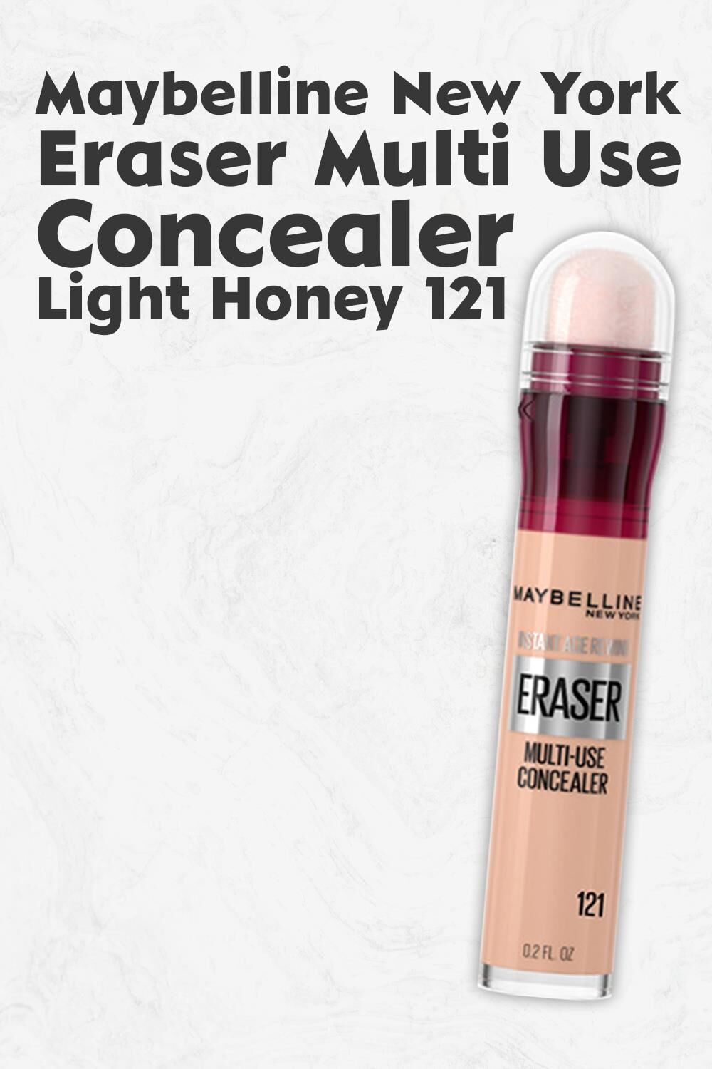 Maybelline New York Eraser Multi Use Concealer 121 Light Honey
