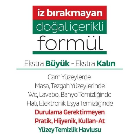 Sleepy Easy Clean Yüzey Temizlik Havlusu 3X100 (300 Yaprak)