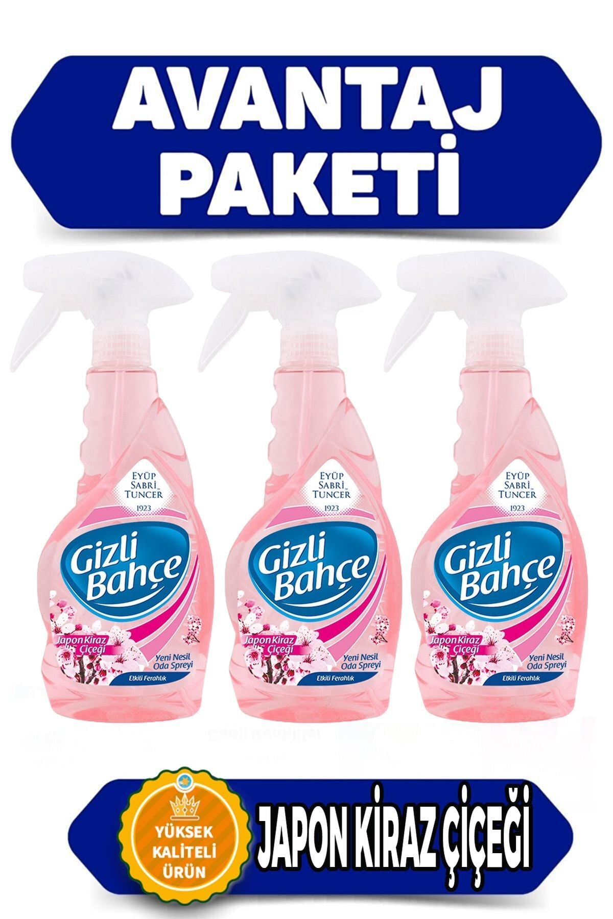 Eyüp Sabri Tuncer Japon Kiraz Çiçeği Oda Kokusu X3 Avantaj Paket 1500ml