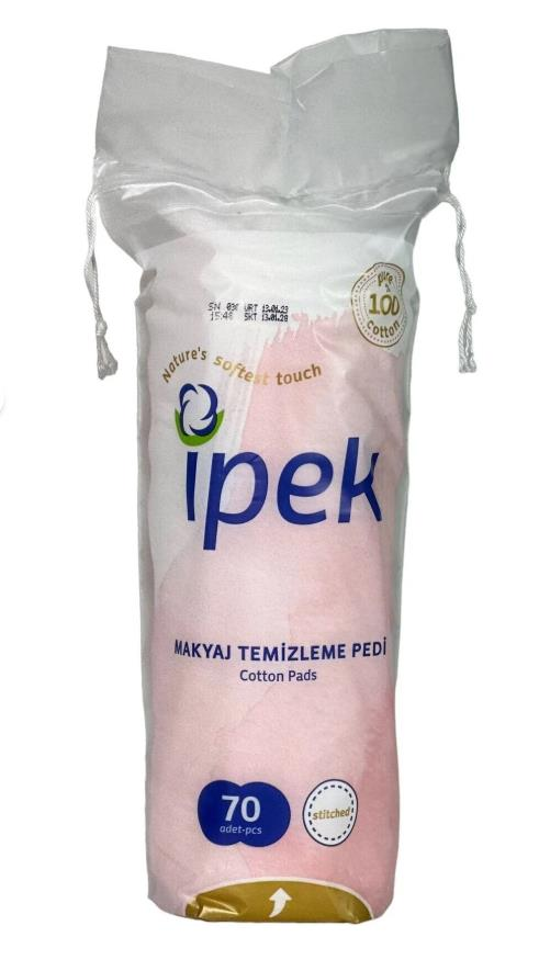 İpek Makyaj Temizleme Pedi 70'li