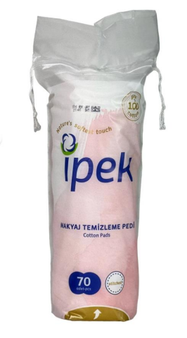 İpek Makyaj Temizleme Pedi 70'li