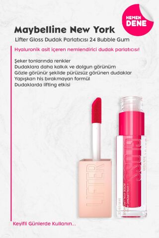 Maybelline Lifter Gloss Dudak Parlatıcısı 24 Bubble Gum