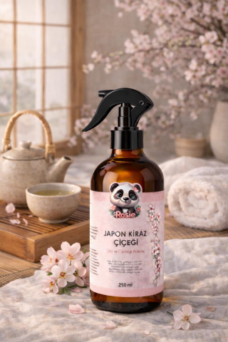 Rosie Japon Kiraz Çiçeği Sprey Oda ve Giysi Kokusu 250 ml, Sakura Çiçeği Ferahlığı