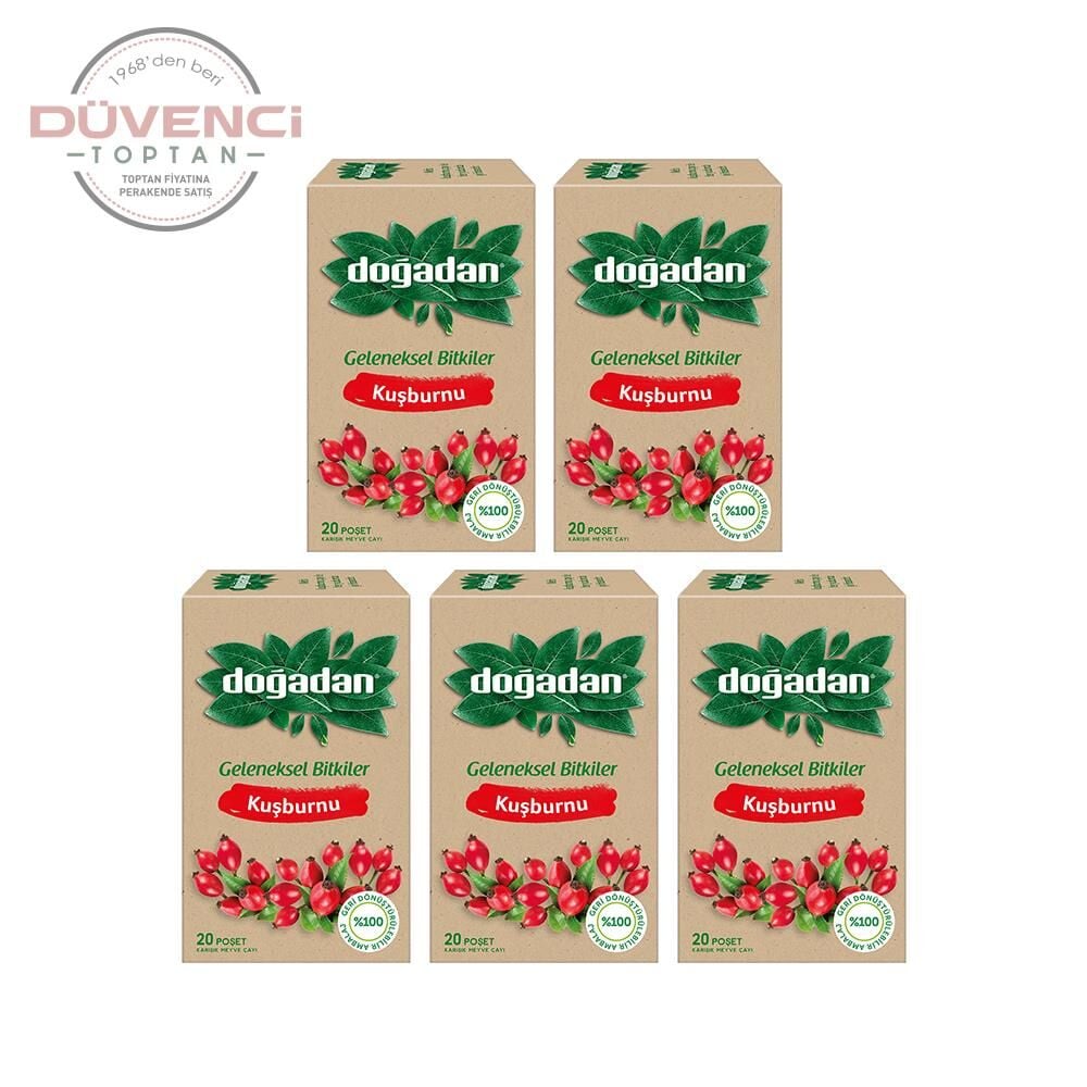 Doğadan Kuşburnu Çayı 20'li x 5 Adet