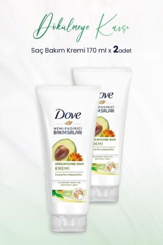 Dove Nemlendirici Bakım Sırları Dökülmeye Karşı Saç Bakım Kremi 170 ml x 2 Adet