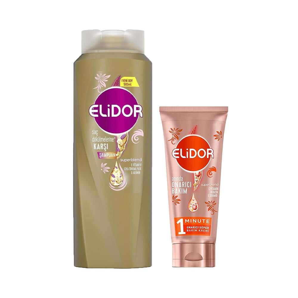 Elidor Superblend Şampuan Saç Dökülmelerine Karşı ve Onarıcı Saç Kremi