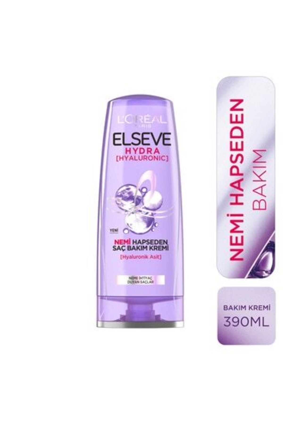 Elseve L'oréal Paris Hydra [hyaluronic] Nemi Hapseden Saç Bakım Kremi 390 Ml