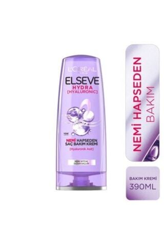 Elseve L'oréal Paris Hydra [hyaluronic] Nemi Hapseden Saç Bakım Kremi 390 Ml