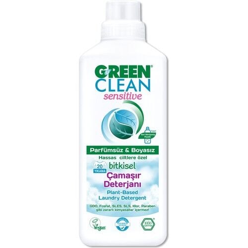 Green Clean Sensitive Çamaşır Deterjanı 1000 ml