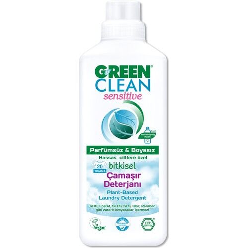 Green Clean Sensitive Çamaşır Deterjanı 1000 ml
