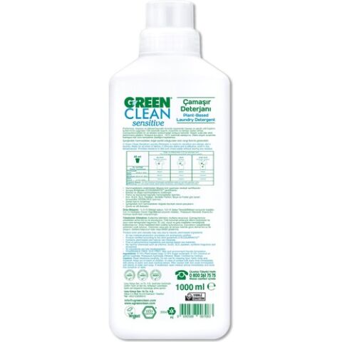 Green Clean Sensitive Çamaşır Deterjanı 1000 ml