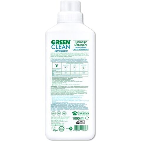 Green Clean Sensitive Çamaşır Deterjanı 1000 ml
