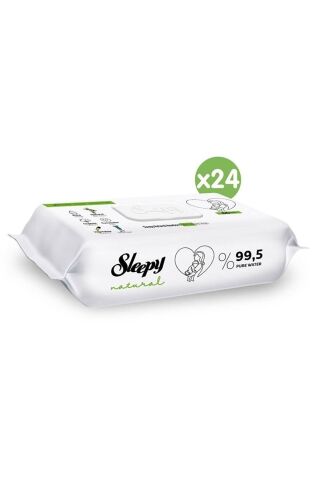 Natural Yenidoğan Islak Bebek Bakım Havlusu 24x60 (1440 Yaprak)