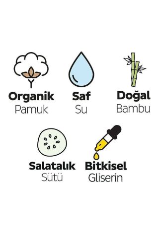 Natural Yenidoğan Islak Bebek Bakım Havlusu 24x60 (1440 Yaprak)