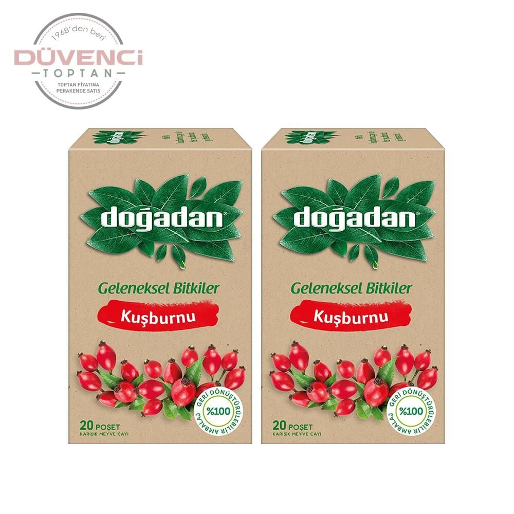 Doğadan Kuşburnu Çayı 20'li x 2 Adet