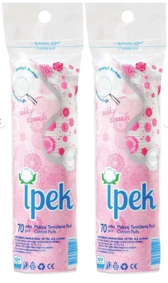 İpek Makyaj Temizleme Pedi 140 Adet 2pkx70