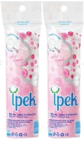 İpek Makyaj Temizleme Pedi 140 Adet 2pkx70