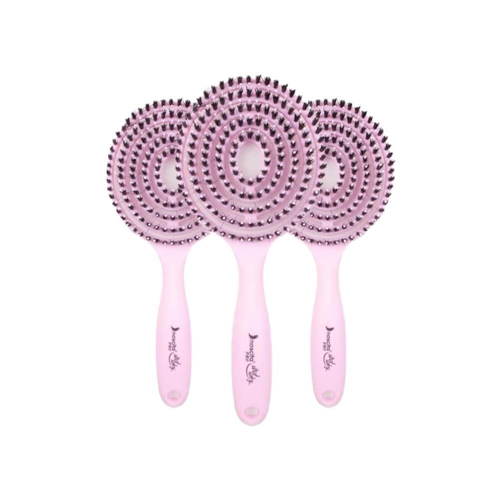 Nascita Üç Boyutlu Saç Fırçası Pudra Pembe x 3