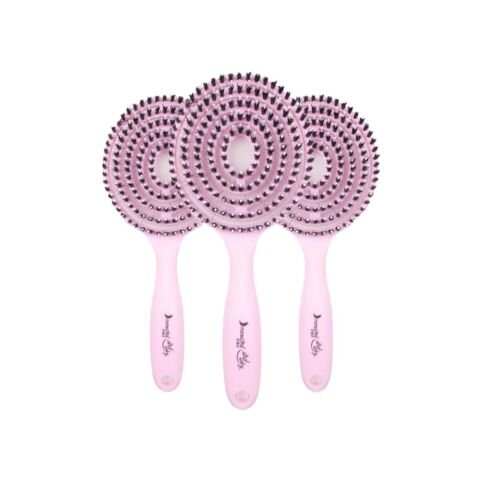 Nascita Üç Boyutlu Saç Fırçası Pudra Pembe x 3