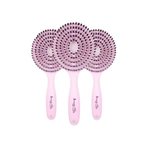 Nascita Üç Boyutlu Saç Fırçası Pudra Pembe x 3