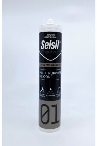 Selsil Genel Amaçlı Silikon 280gr. Şeffaf 25 Adet