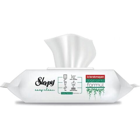 Sleepy Easy Clean Beyaz Sabun Katkılı Yüzey Temizlik Islak Havlusu - 100'LÜ 3 Paket