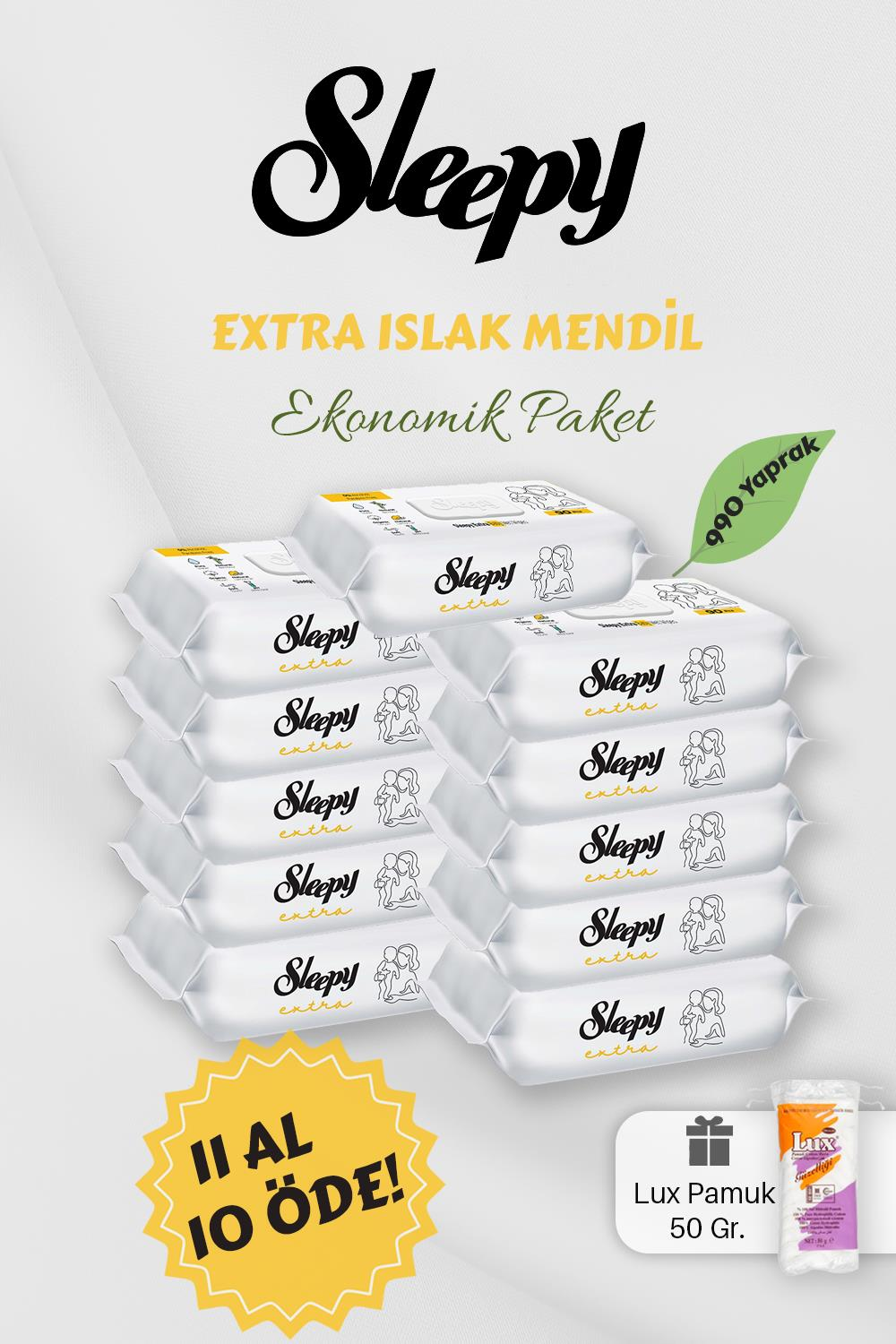 Sleepy Extra Islak Bebek Havlusu 11 AL 10 Öde Hediyeli