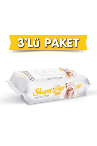 Sleepy 3'lü Sensitive Islak Havlu 90 Lı