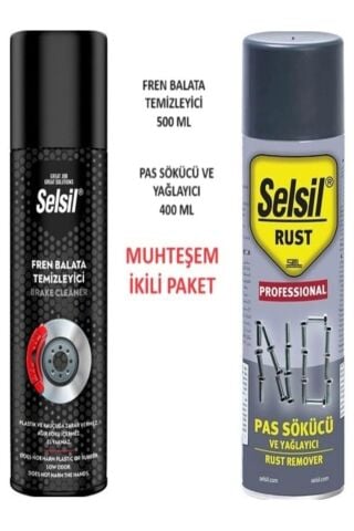 Selsil Fren Balata Temizleme Spreyi 500 ml, Pas Sökücü Ve Yağlayıcı Sprey 400 Ml