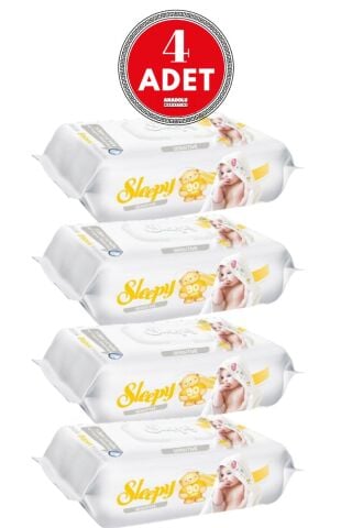 Sleepy Sensitive Islak Mendil 90 Yaprak 4 Adet