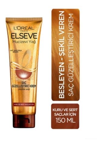 Elseve Mucizevi Yağ Saç Güzelleştirici Krem 150 Ml Kuru Ve Sert Saçlar
